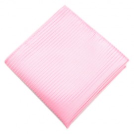 Thinly Striped Pink Pocket Square