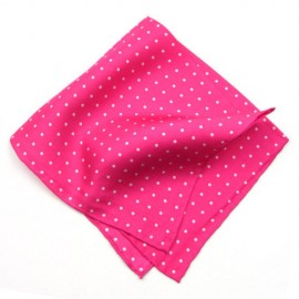 Bright Pink Polka Dot Pocket Square