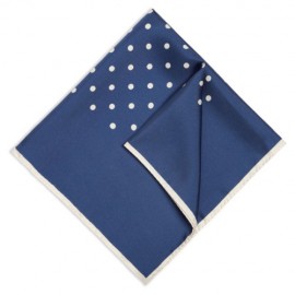 Royal Blue Polka Dot Handkerchief